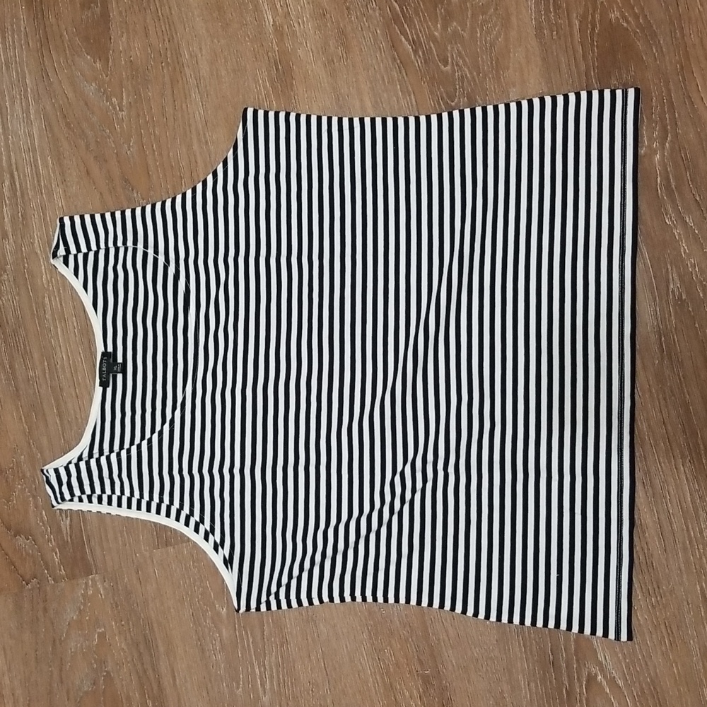 (XL) Talbots Striped Classic Casual Lightweight Comfortable Leisure Beach